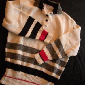 Ladies Sweater Size S to M Collared Cotton Knit by Nancy Heller $75 Value EUC